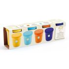 Lot de 4 pots de pâte à modeler Nature