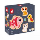 Lot de 4 puzzles évolutifs Animaux de compagnie