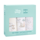 Lot de 3 maxi langes en coton My Darling Dumbo