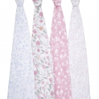 Lot de 4 maxi langes Ma fleur