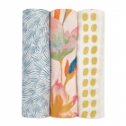 Lot de 3 maxi langes en bambou Marine Gardens
