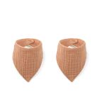 Lot de 2 bavoirs Andrea Tuscany rose