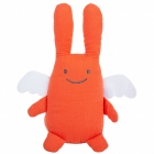 Peluche musicale Ange Lapin 24cm Corail