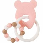 Anneau de dentition Silicone Souris Rose