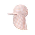 Casquette UV Carreaux orange 0-1 an