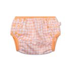 Couche de bain lavable Carreaux orange 0-3 ans