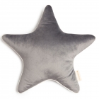 Coussin étoile Aristote velvet slate grey