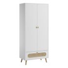 Armoire blanche 2 portes - Collection Canne