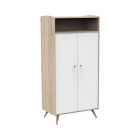 Armoire 2 portes et 1 niche Access bois blanc