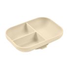 Assiette compartimentée bébé silicone Argile