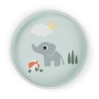 Assiette Stick & Stay en silicone Playground Bleu