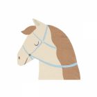 Lot de 16 serviettes Cheval Équitation