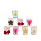 Lot de 8 gobelets Happy Icons