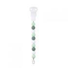 Attache Sucette Silicone Vert et Blanc