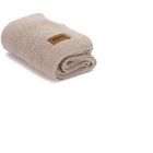 Couverture bébé tricotée taupe