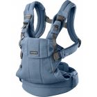 Porte bébé Harmony melange tissé chiné bleu