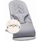 Pack Transat Bliss tissé matelassage pétale gris clair avec Arche de  jeux Yeux espiègles