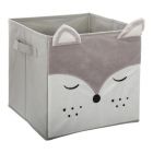 Cube de rangement velours Renard