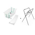 Stokke Baignoire Flexi Bath Bleu Transat Et Support De Baignoire Made In Bebe