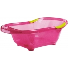 Baignoire bébé avec vidange Rose pailletée