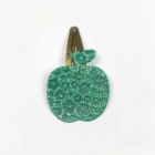 Barrette en cuir Pomme Verte