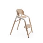 Chaise haute Giraffe bois neutre/blanc