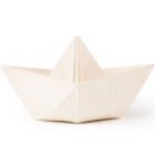 Anneau de dentition Jouet de bain Bateau Origami Blanc