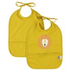 Lot de 2 bavoirs imperméables Mr. Lion