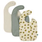 Lot de 3 bavoirs Lucky Leopard