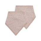 Lot de 2 bavoirs bandana Snake Pale Pink