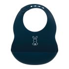 Bavoir en silicone Lapidou Bleu marine