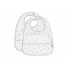 Lot de 2 bavoirs imperméables Lovely Birds