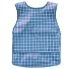 Bavoir imperméable carreaux bleus 6-24 mois