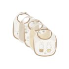 Lot de 5 bavoirs imperméables Miffy Family Farm