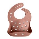 Bavoir récupérateur en silicone Magnolia Orange