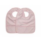 Lot de 2 bavoirs imperméables Snake pale pink