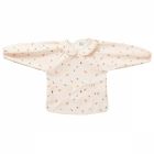 Bavoir tablier col claudine imperméable - terrazzo 6/24 mois