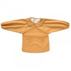 Bavoir tablier col claudine imperméable - uni camel 3/5 ans
