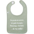 Bavoir bébé - Vert de gris
