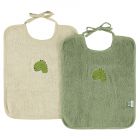 Lot de 2 bavoirs XL Mr. Dino
