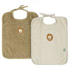 Lot de 2 bavoirs XL Mr. Lion