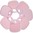 Lot de 7 bavoirs naissance - Rose