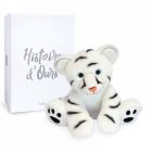 Peluche Bébé Tigre blanc 25 cm