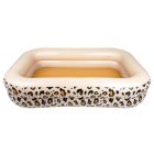 Piscine enfant 200 cm léopard beige rectangulaire