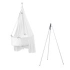 Berceau blanc Classic avec trépied et voile Blanc