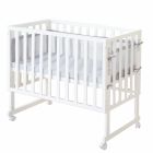 Berceau cododo 3 en 1 bois blanc avec matelas et nid