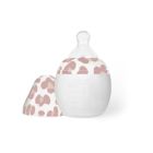 Biberon anti-colique en silicone medical 150 ml, Rose Graou