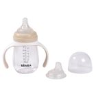 Biberon d’apprentissage bébé 2 en 1 210 ml Argile