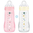 Lot de 2 biberons 330ml Easy Active Coloré Berry et Pearl