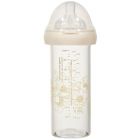 Biberon en verre  240 ml  0-6 mois Fleur blanche